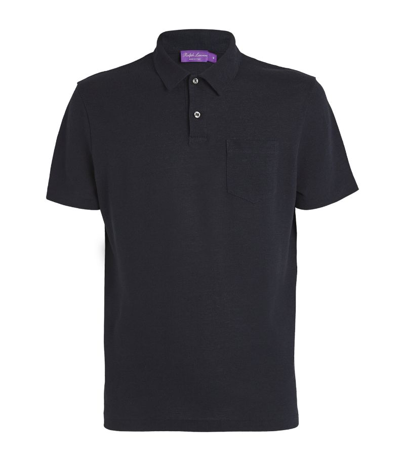 Ralph Lauren Purple Label Ralph Lauren Purple Label Linen-Cotton Polo Shirt