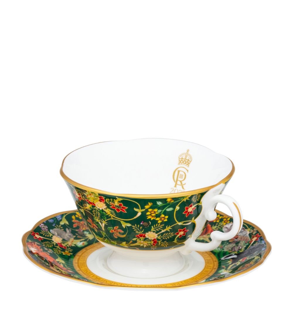 Halcyon Days Halcyon Days Celebration of the Natural World Teacup and Saucer