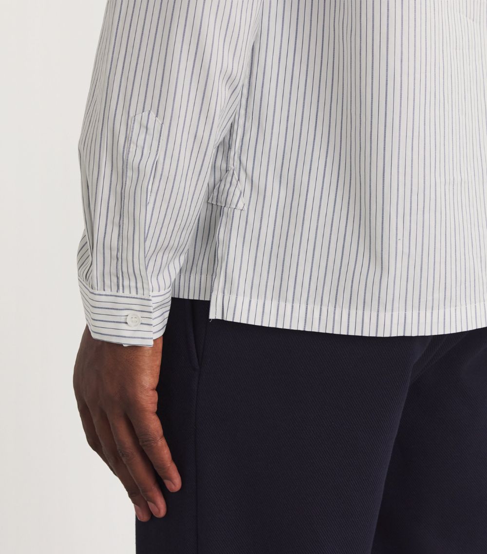 Barena Barena Striped Half-Button Shirt