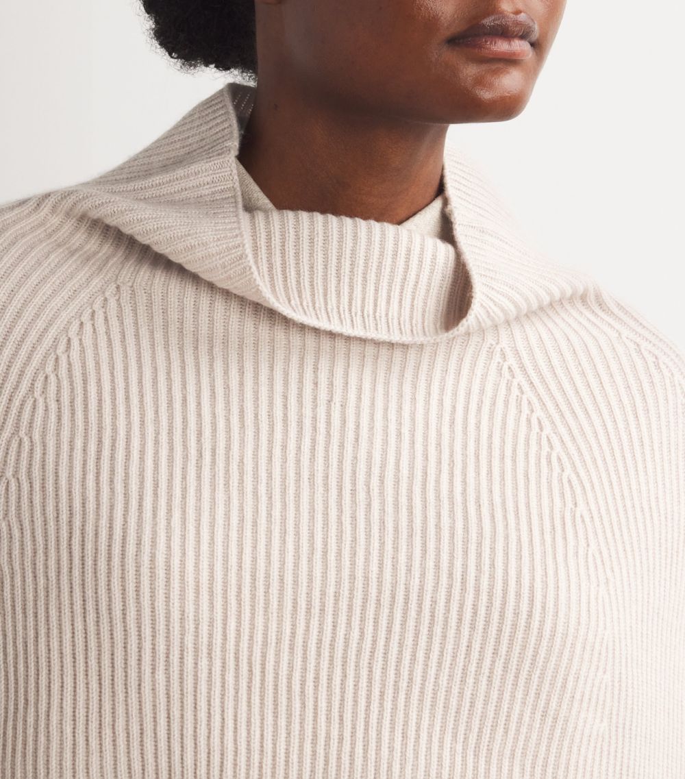 Max Mara Max Mara Wool-Cashmere Cropped Poncho