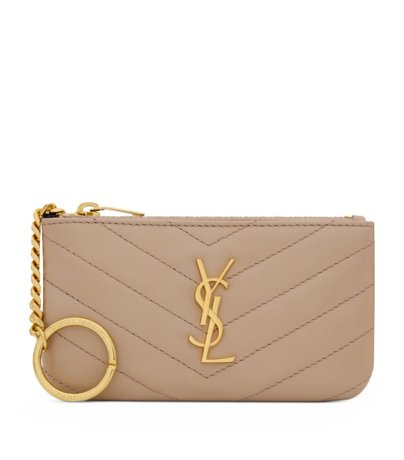 Saint Laurent Saint Laurent Small Leather Chain Wallet