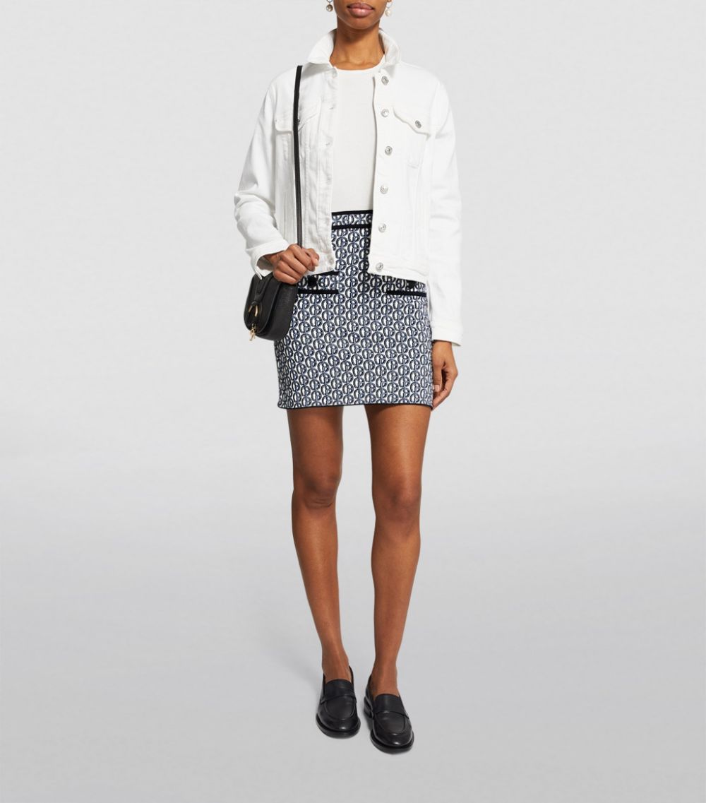  Claudie Pierlot Logo Jacquard Mini Skirt