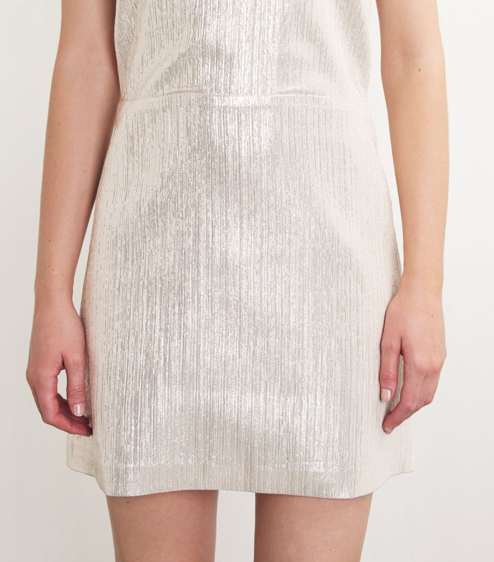  Maje Metallic Mini Dress