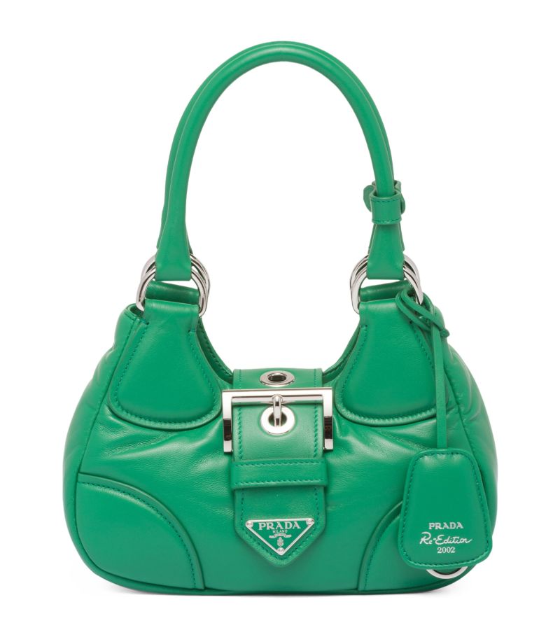 Prada Prada Padded Lambskin Moon Shoulder Bag