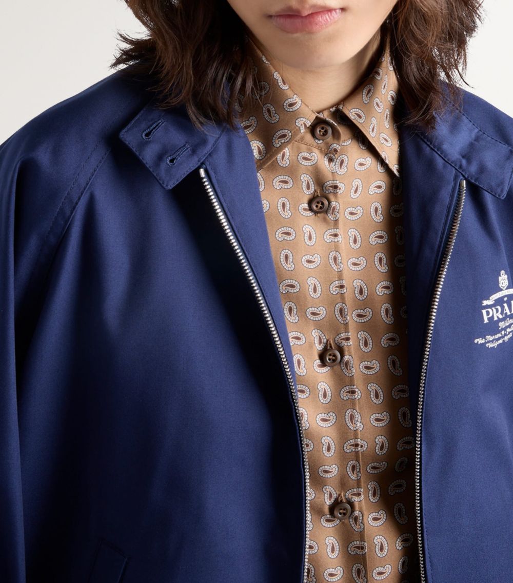 Prada Prada Poplin Logo Jacket