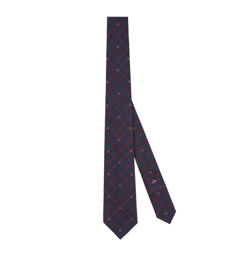 Gucci Gucci Silk Double G Tie