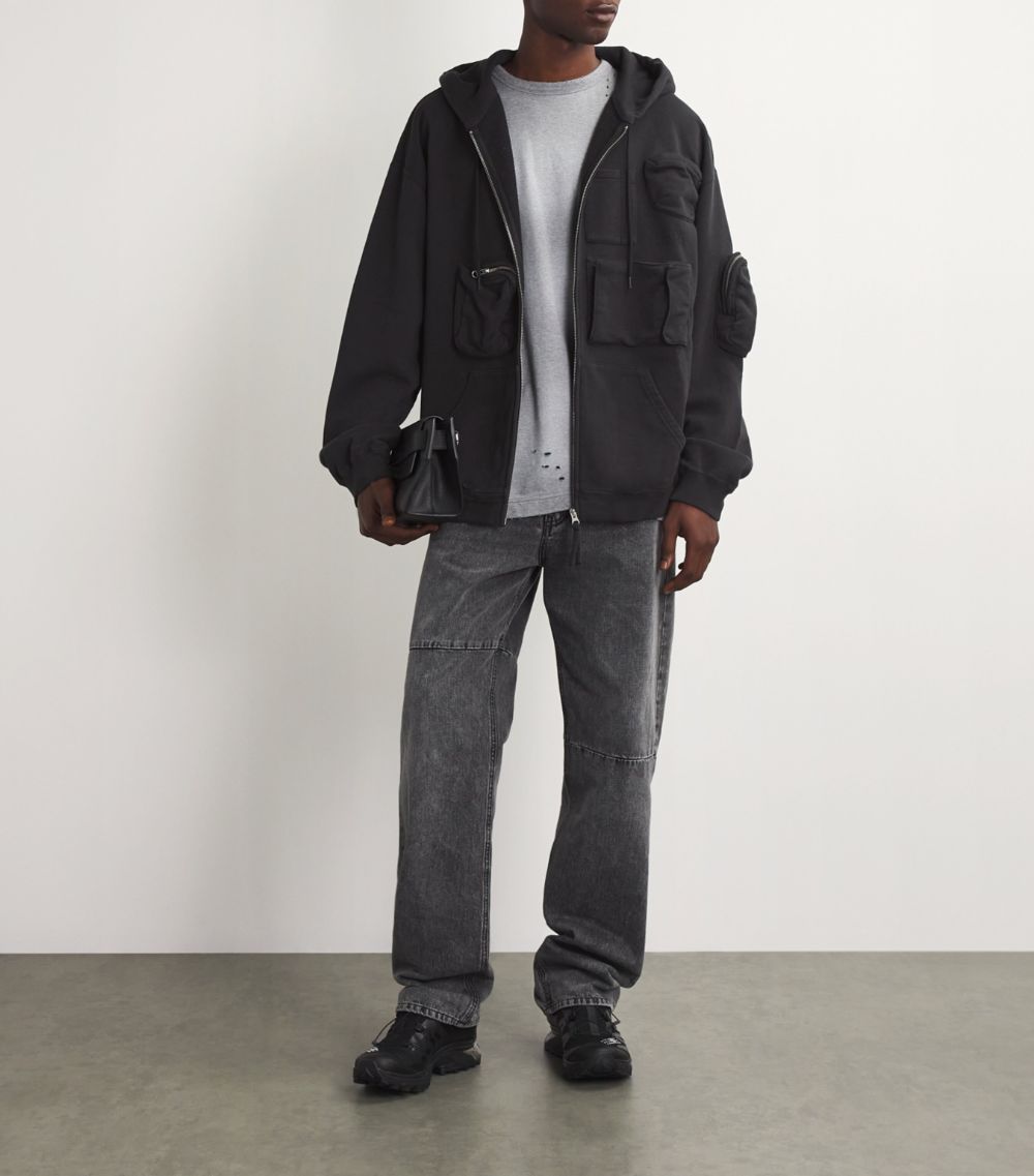 MM6 Maison Margiela Mm6 Maison Margiela Pocket-Detail Cargo Hoodie