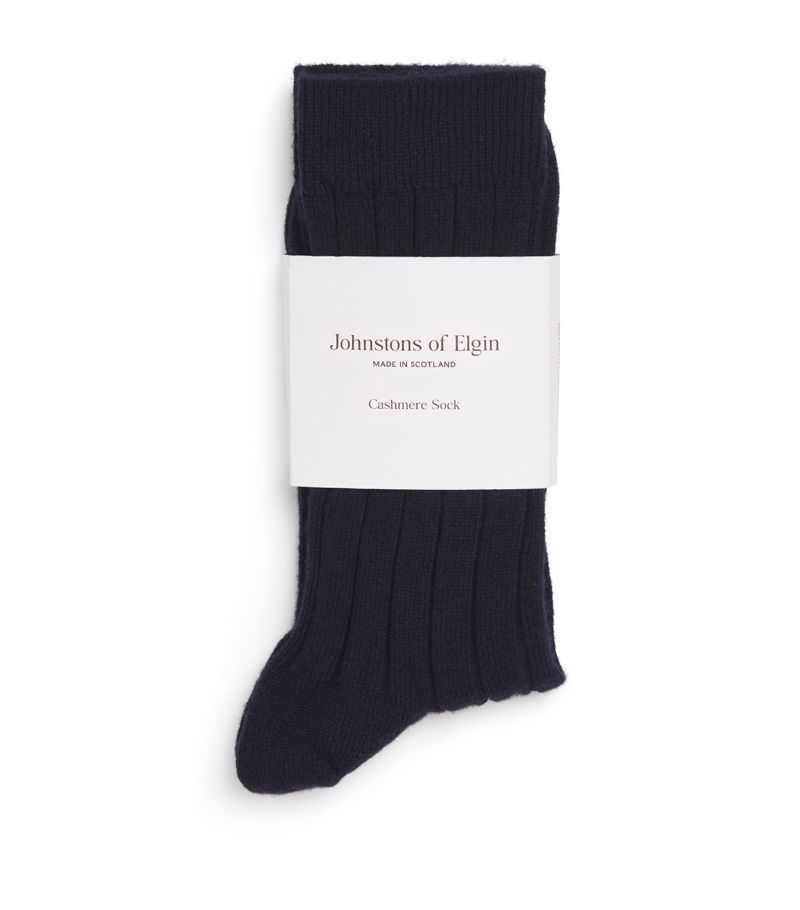 Johnstons Of Elgin Johnstons Of Elgin Cashmere-Blend Ribbed Socks