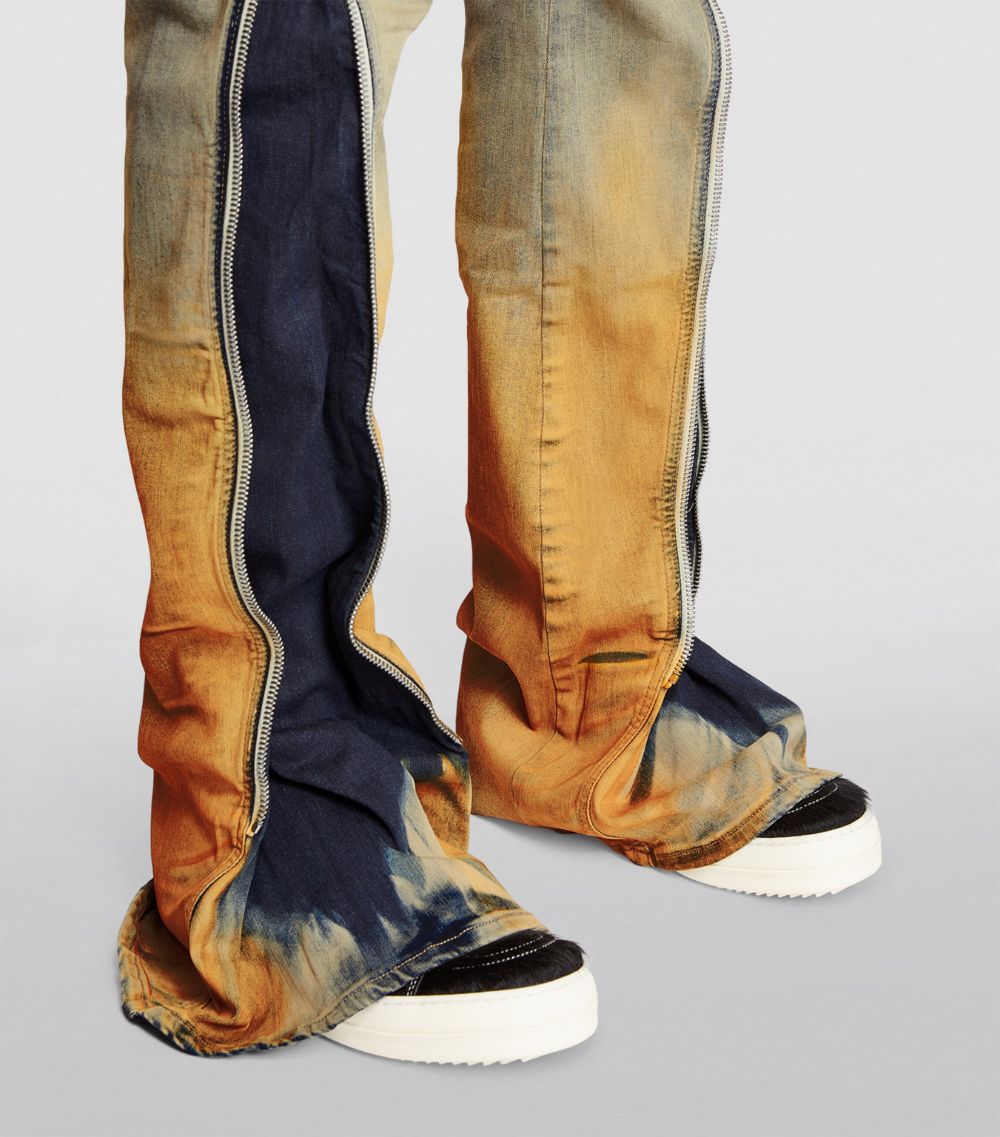 Rick Owens Rick Owens Gradient-Dye Bolan Banana Flared Jeans