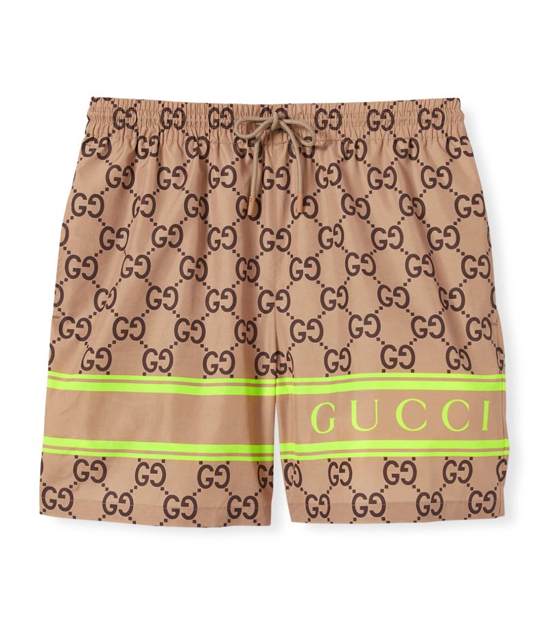 Gucci Gucci Gg Print Swim Shorts