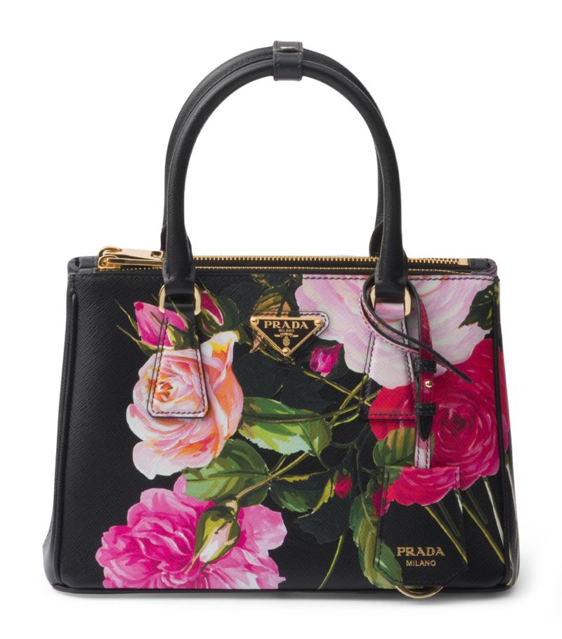 Prada Prada Saffiano Leather Floral Galleria Bag