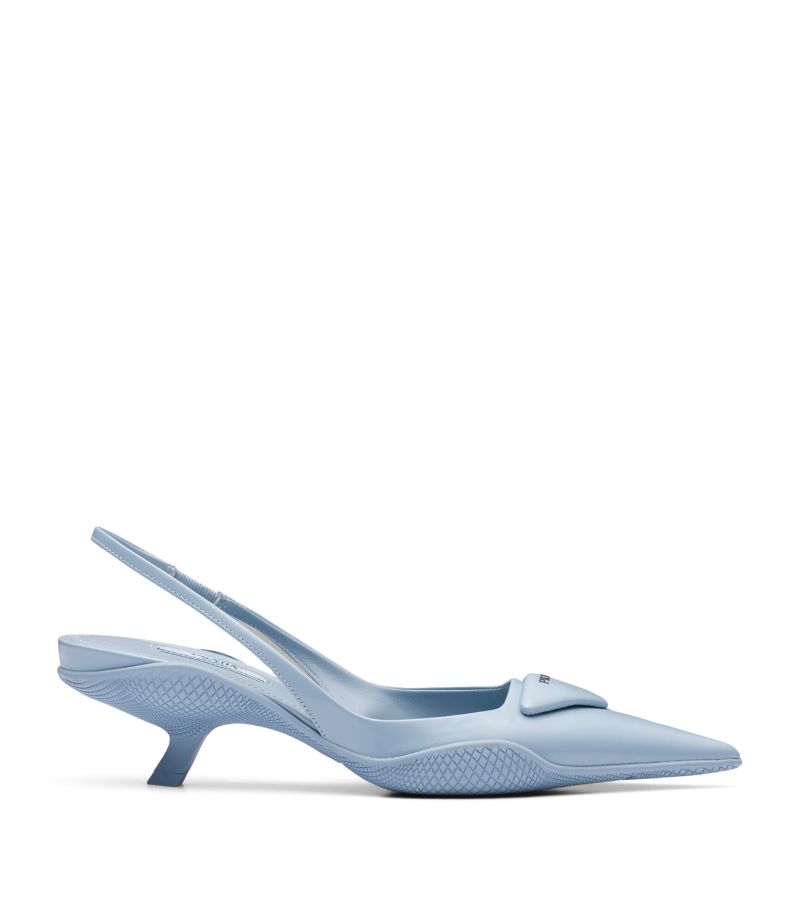 Prada Prada Brushed Leather Slingbacks 75