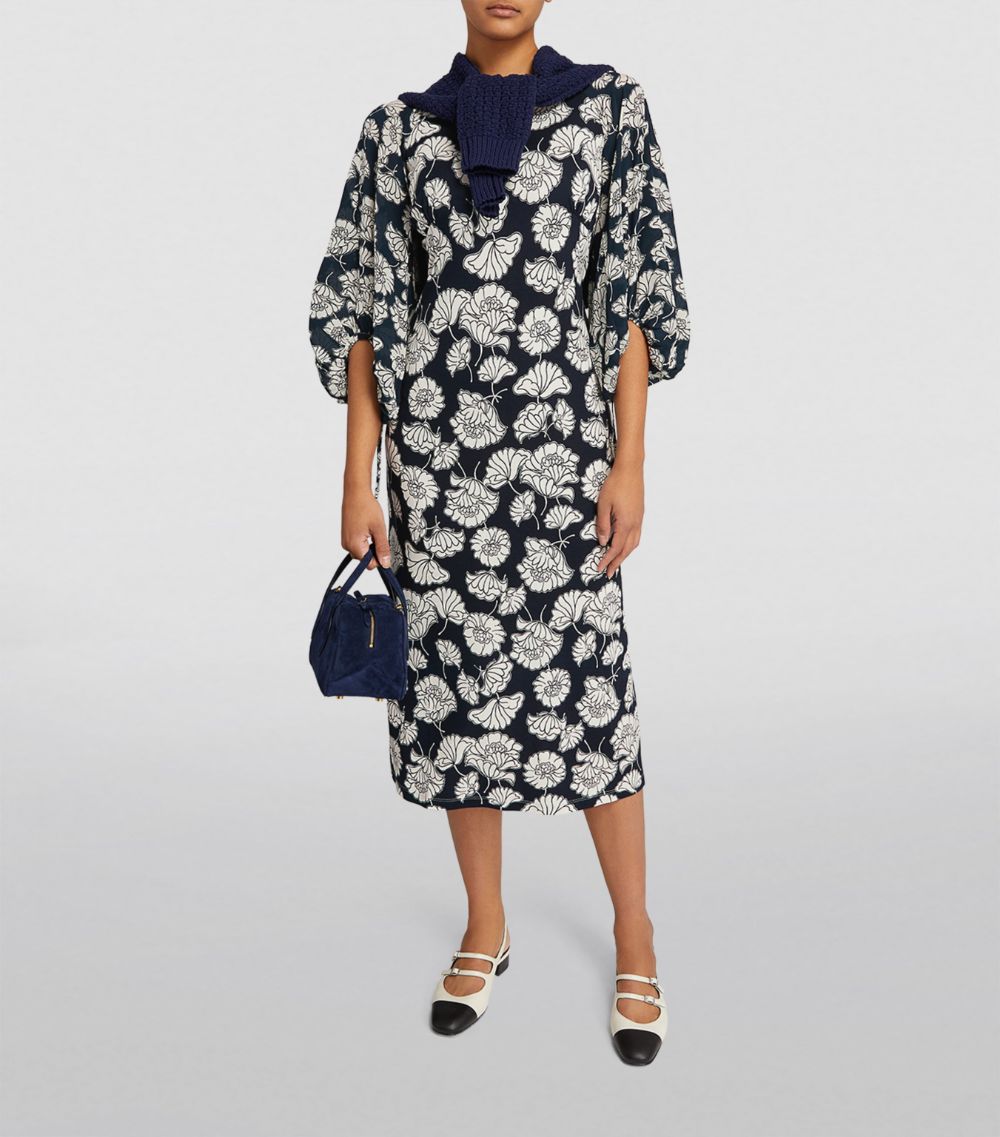 Weekend Max Mara Weekend Max Mara Floral Ruched-Sleeve Dress