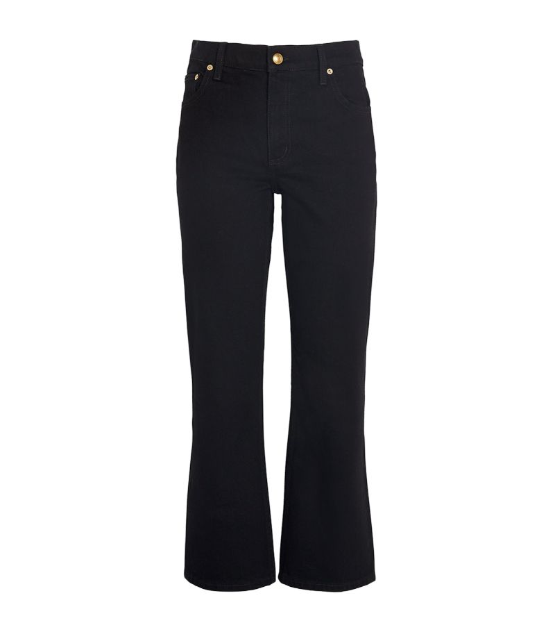 Tory Burch Tory Burch Cropped Kick Flared Jeans