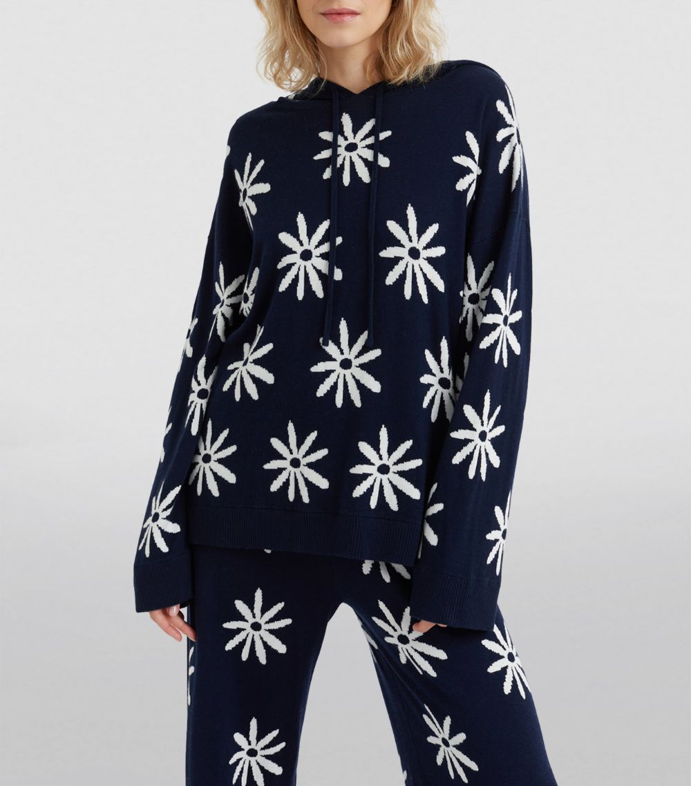 Chinti & Parker Chinti & Parker Cotton-Cashmere Ditsy Daisy Hoodie
