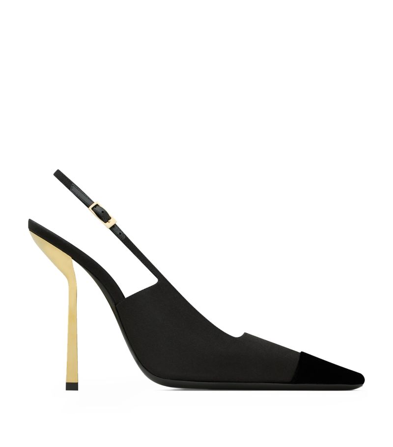 Saint Laurent Saint Laurent Velvet Ines Slingback Sandals 115