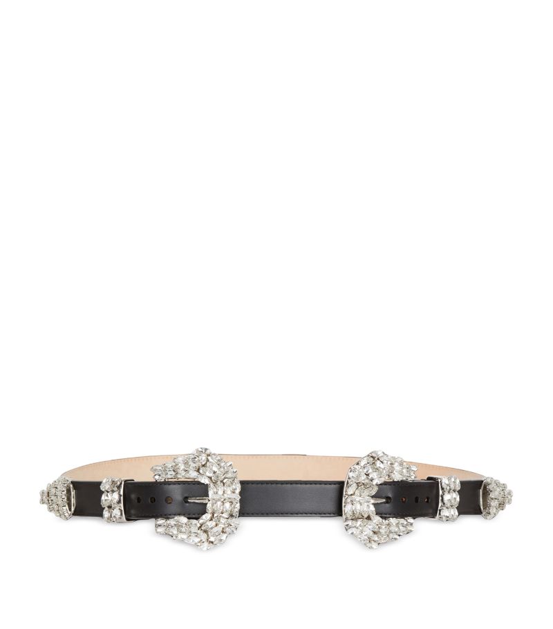 Balmain Balmain Leather Embellished Western Belt