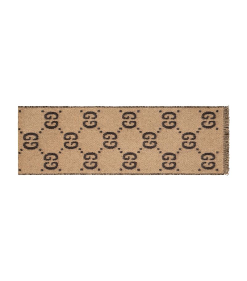 Gucci Gucci Kids Wool Gg Supreme Scarf