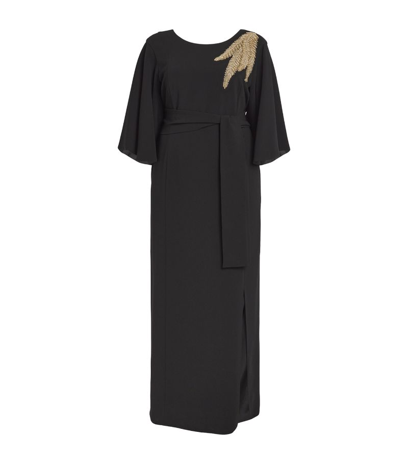 Marina Rinaldi Marina Rinaldi Embroidered Cady Dress