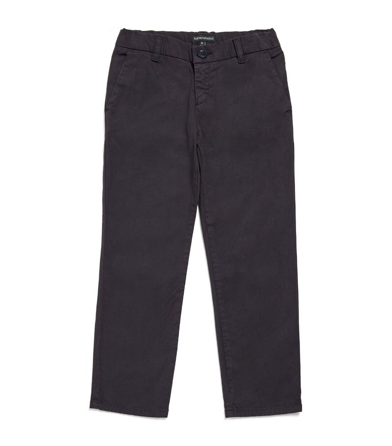 Emporio Armani Kids Emporio Armani Kids Stretch-Cotton Trousers (4-16 Years)