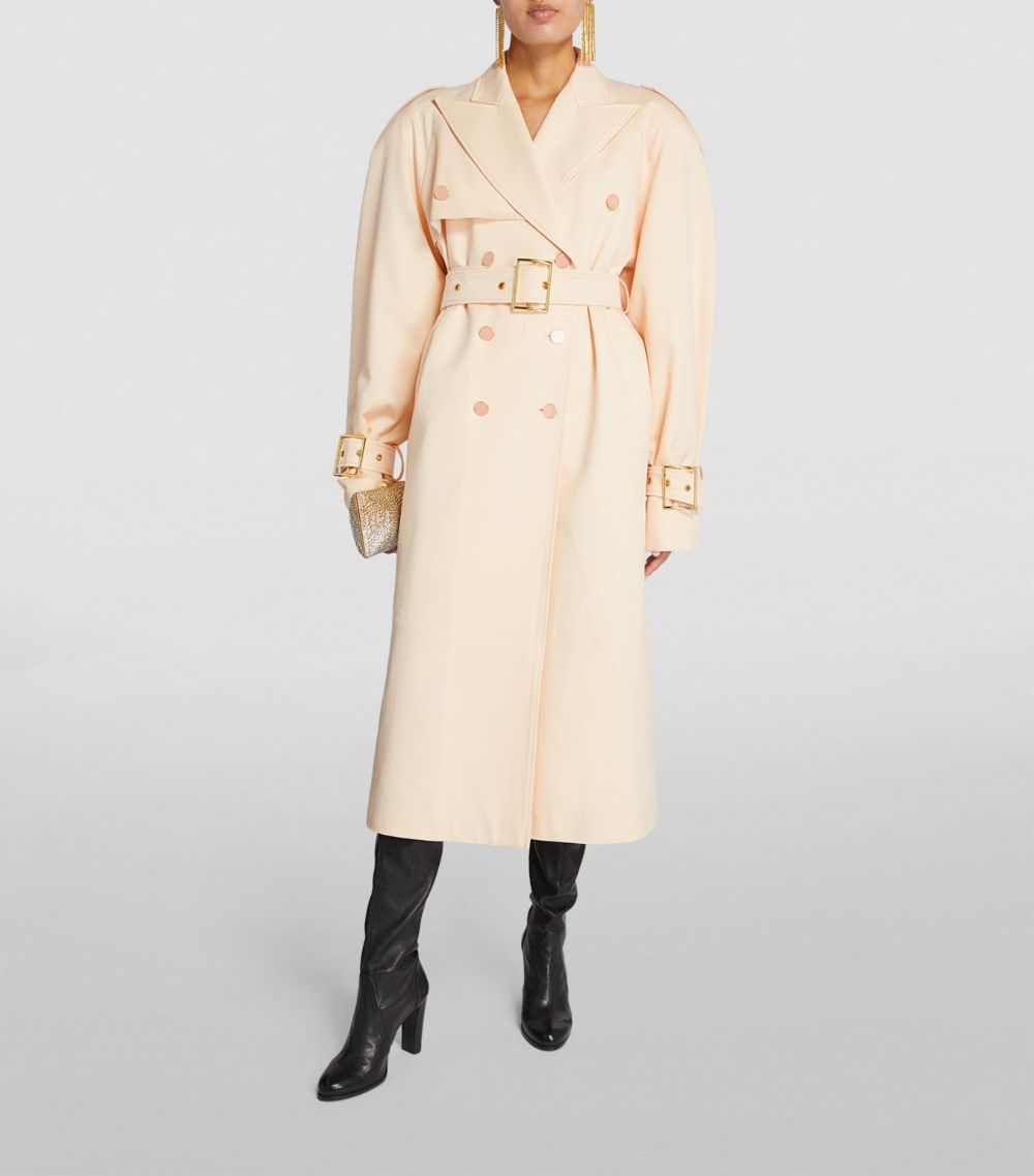 Rowen Rose Rowen Rose Virgin Wool Oversized Trench Coat