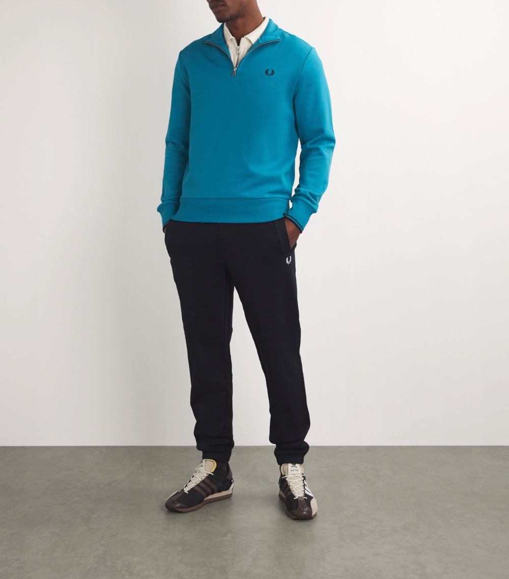 Fred Perry Fred Perry Cotton Half-Zip Sweatshirt