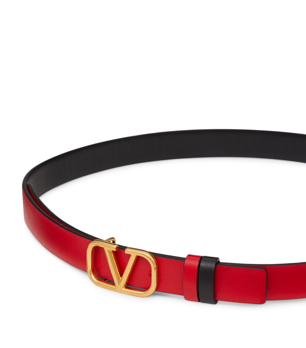 VALENTINO GARAVANI Valentino Garavani Valentino Garavani Reversible Leather Vlogo Belt