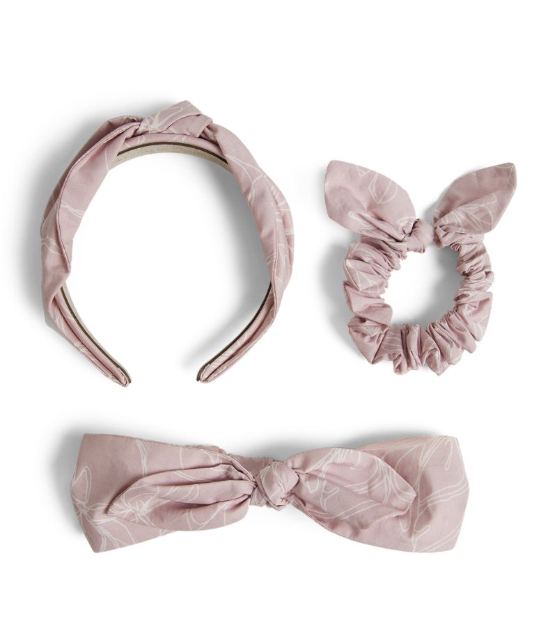 Brunello Cucinelli Kids Brunello Cucinelli Kids Cotton Hair Accessories (Set Of 3)