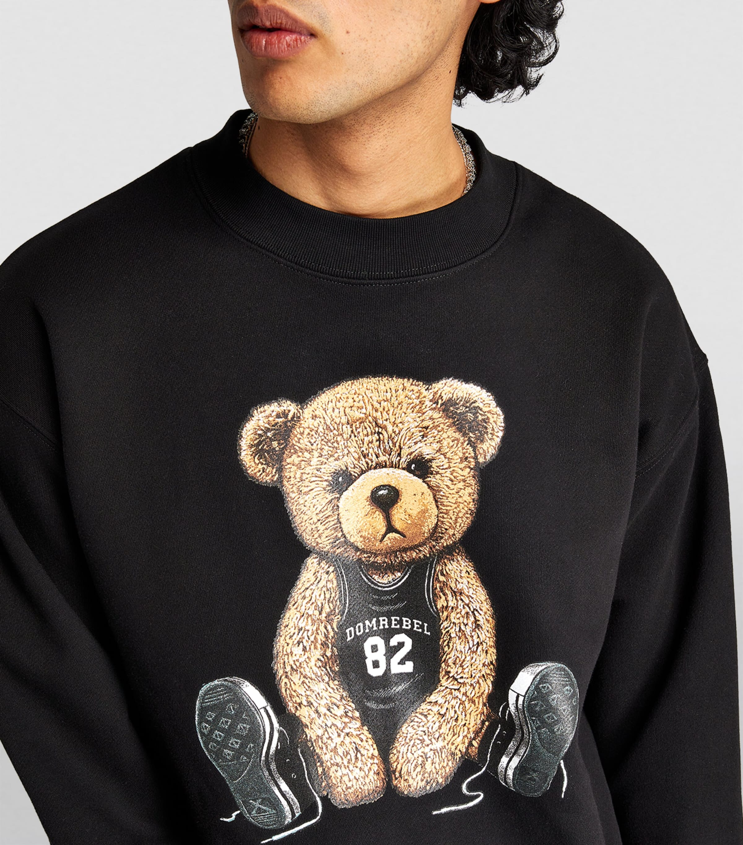 Domrebel Domrebel Cotton Basketball Bear Sweatshirt