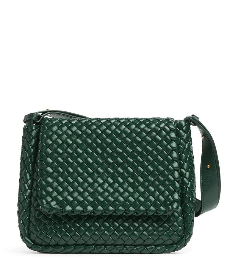 Bottega Veneta Bottega Veneta Small Leather Intreccio Cobble Shoulder Bag