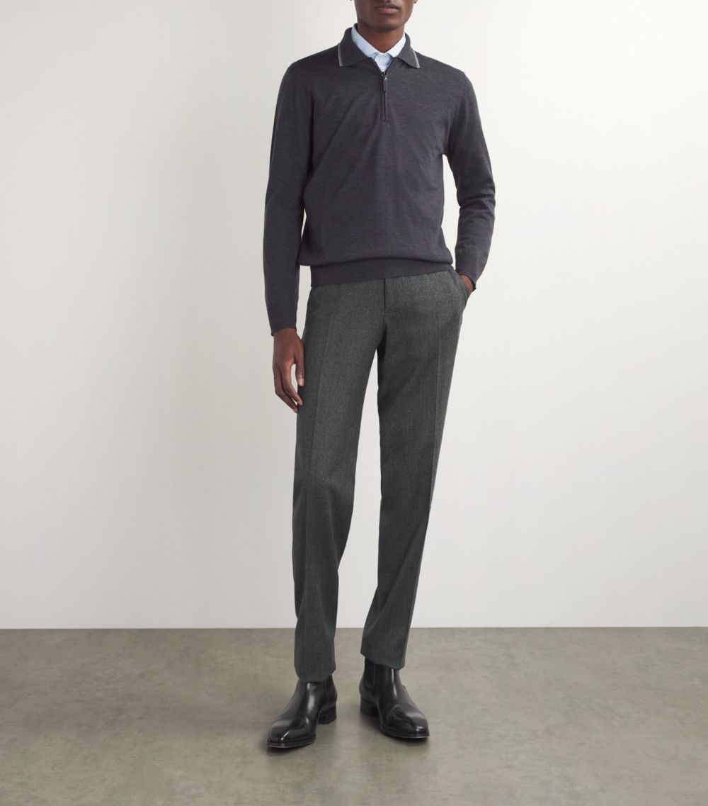 Canali Canali Wool Tailored Trousers