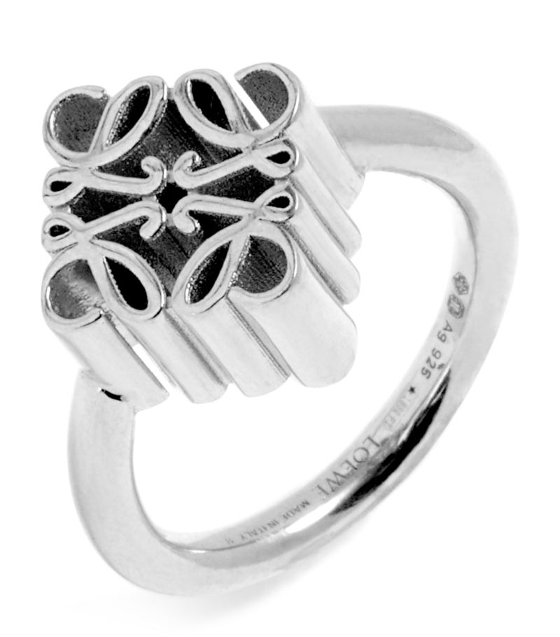 Loewe Loewe Sterling Silver Anagram Ring