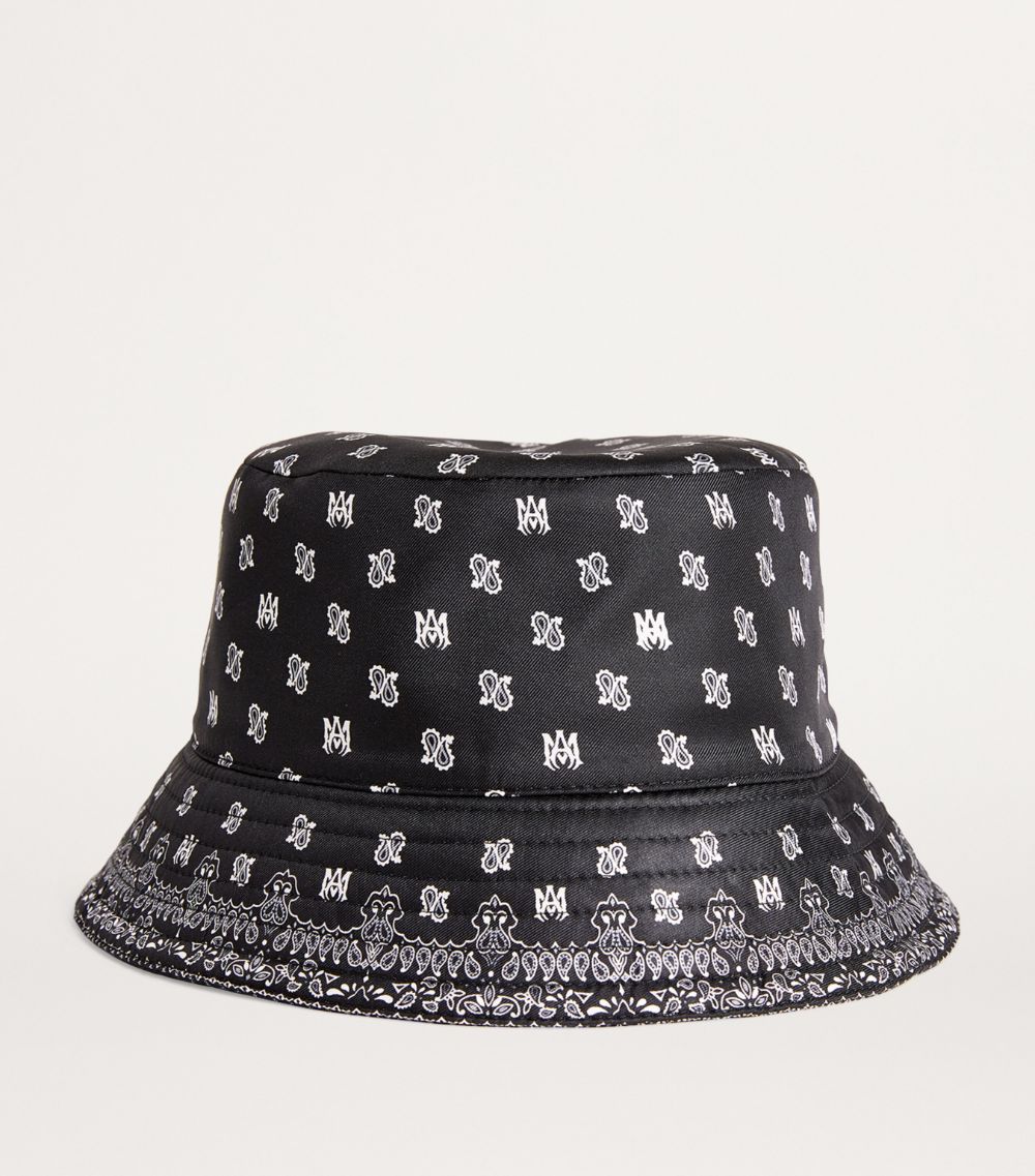 Amiri Amiri Silk Paisley Logo Bucket Hat