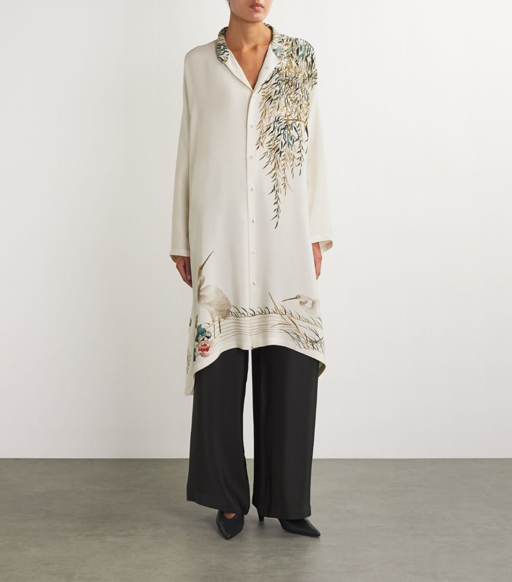 Eskandar Eskandar Silk Collarless Shirt