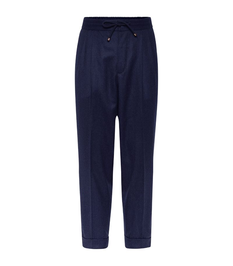 Brunello Cucinelli Brunello Cucinelli Virgin Wool Drawstring Trousers