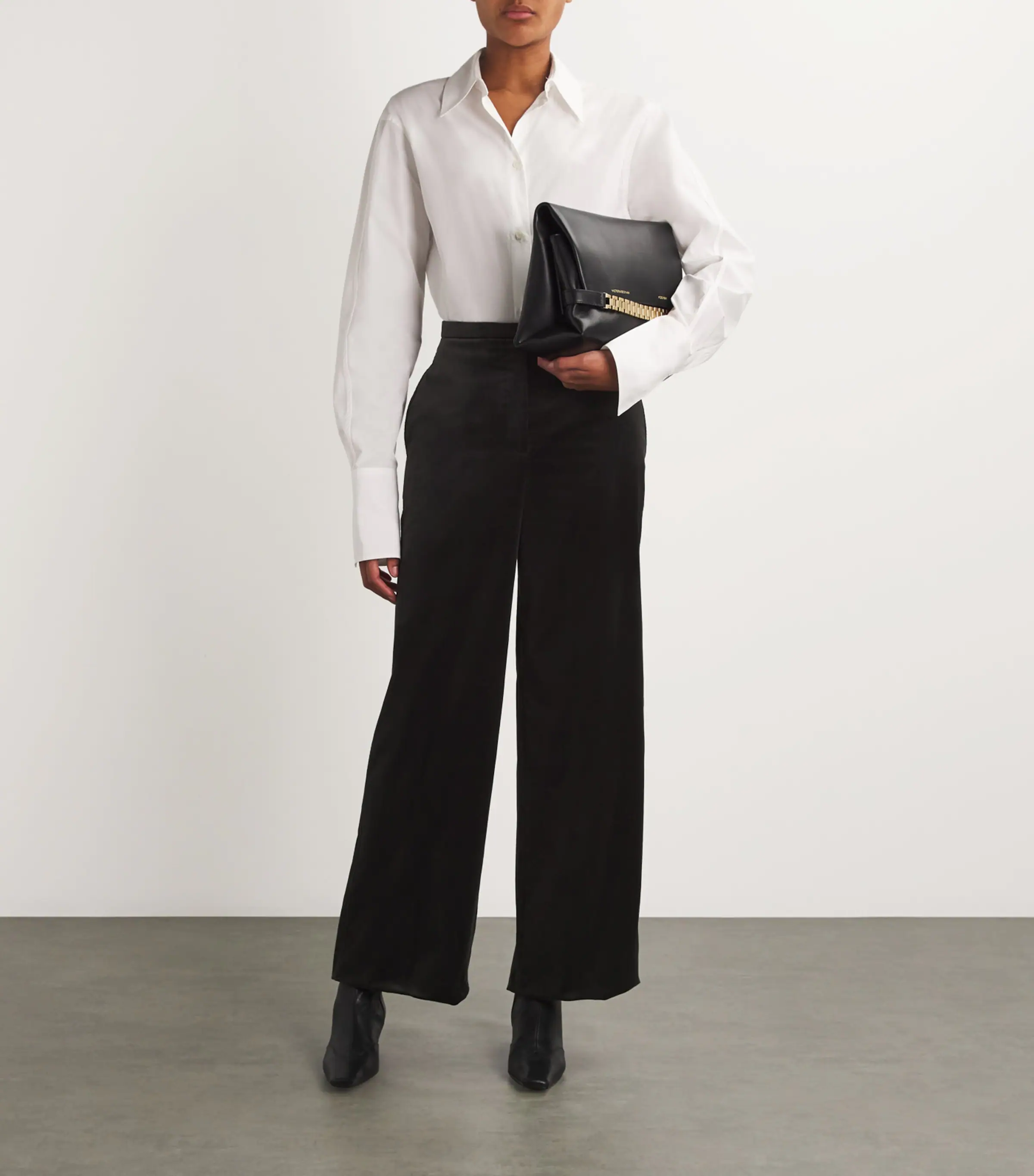 AGNONA Agnona Cotton Wide-Leg Amanda Trousers