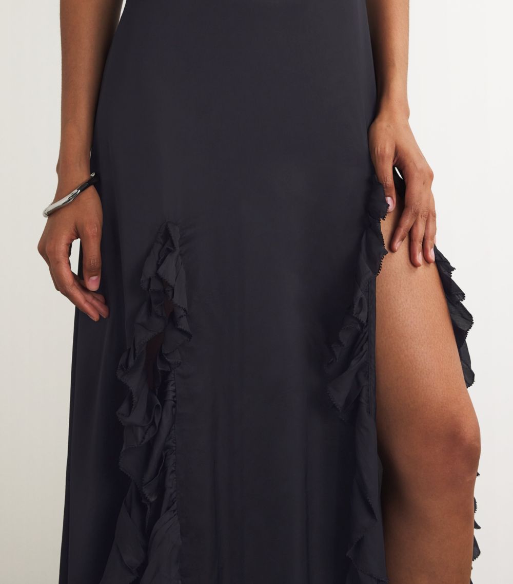  Maje Ruffled Maxi Dress