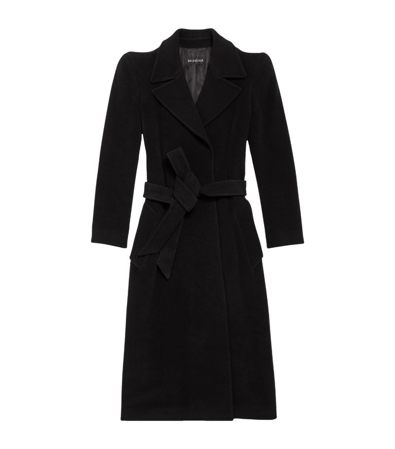 Balenciaga Balenciaga Rounded Shoulder Wrap Coat