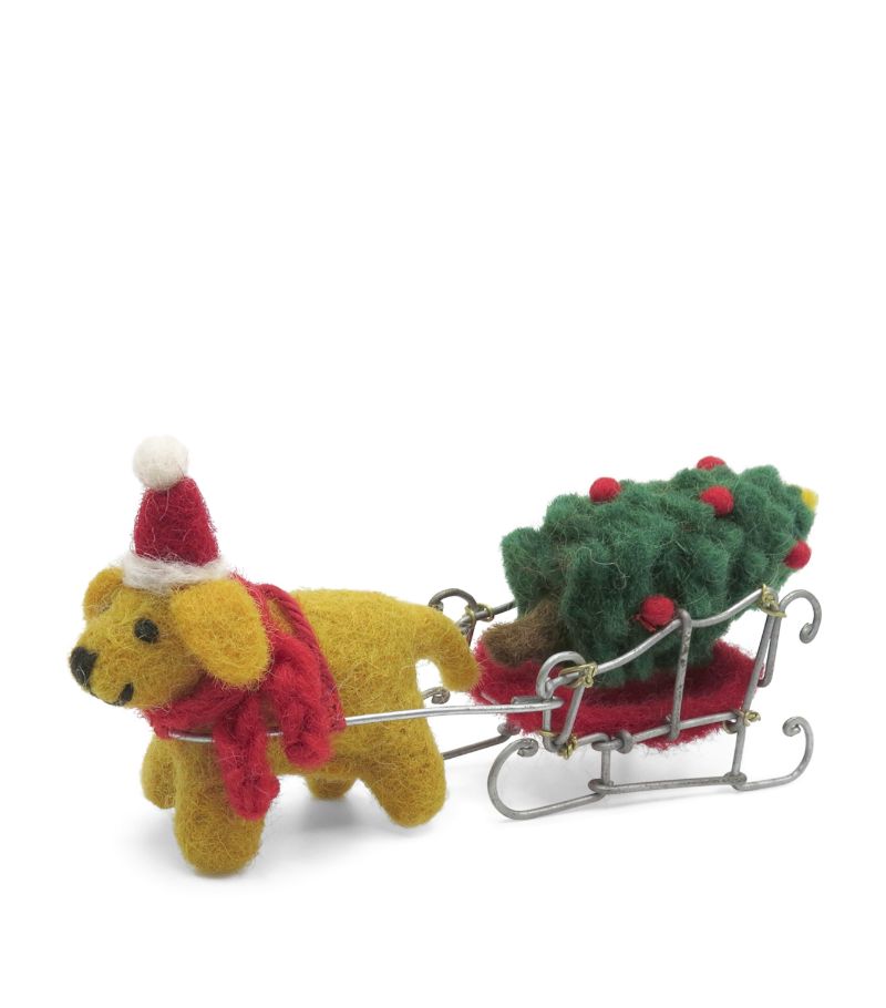 Miele Miele Wool Labrador With Tree Ornament
