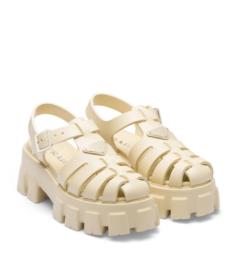 Prada Prada Rubber Platform Sandals 55