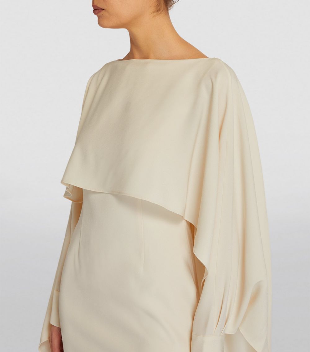 Roland Mouret Roland Mouret Cape-Detail Mini Dress