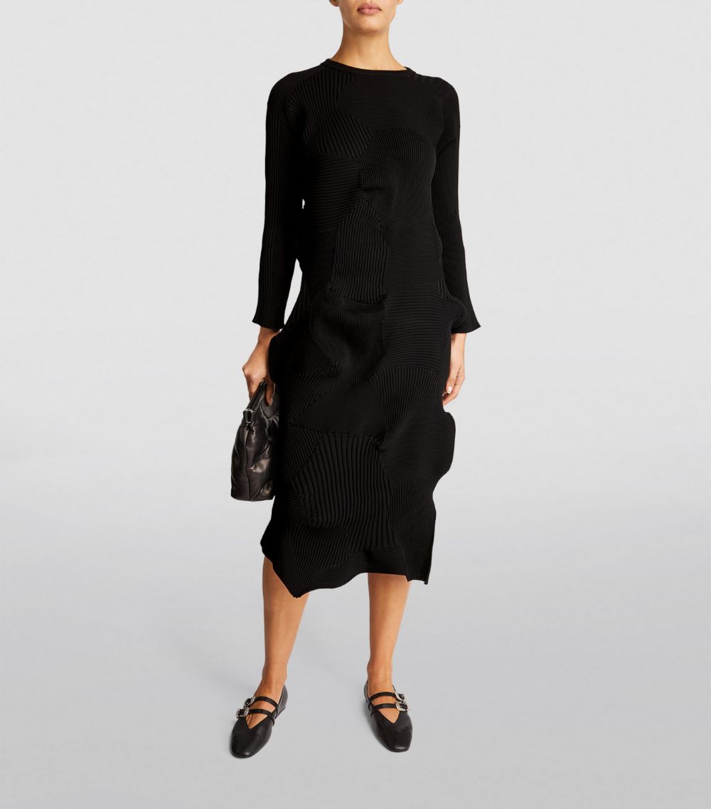 Issey Miyake Issey Miyake Knitted Kone Kone Midi Dress