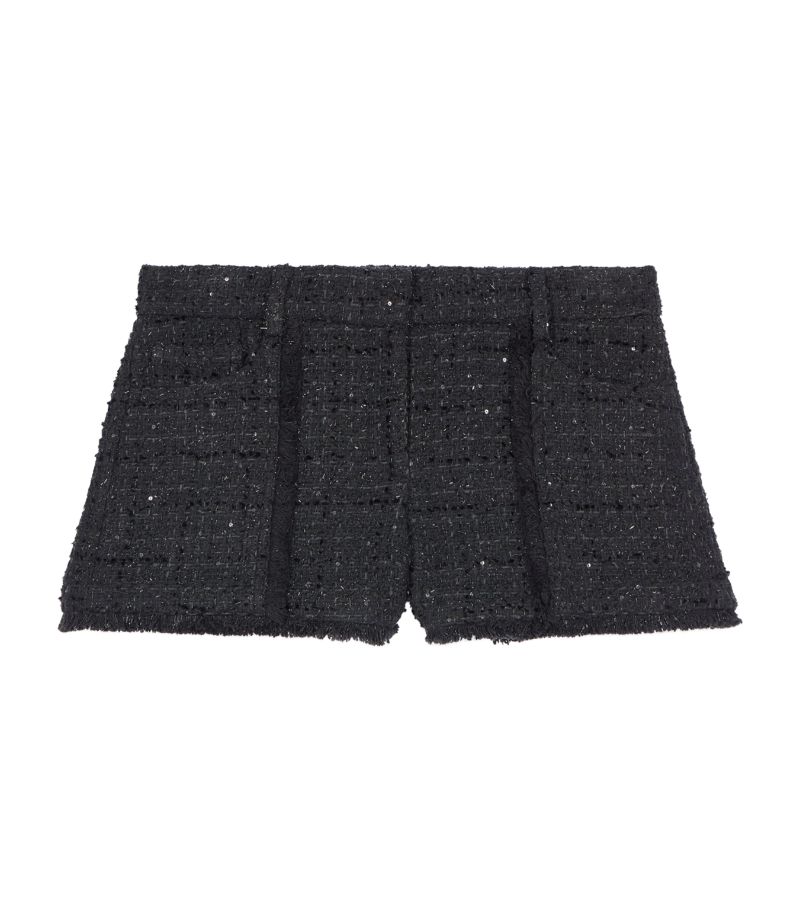 The Kooples The Kooples Tweed Sequin-Embellished Shorts