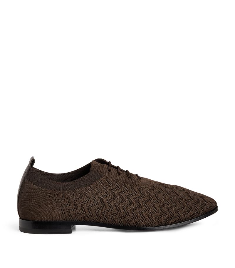 Giorgio Armani Giorgio Armani Jacquard Knit Oxford Shoes