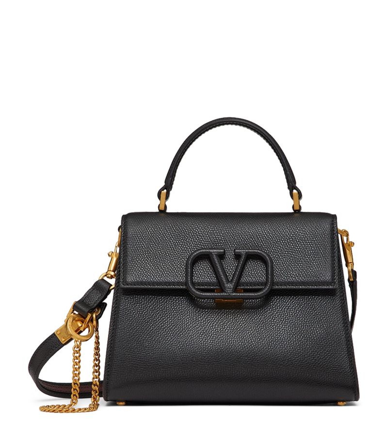 VALENTINO GARAVANI Valentino Garavani Small Calf Leather Vsling Top-Handle Bag