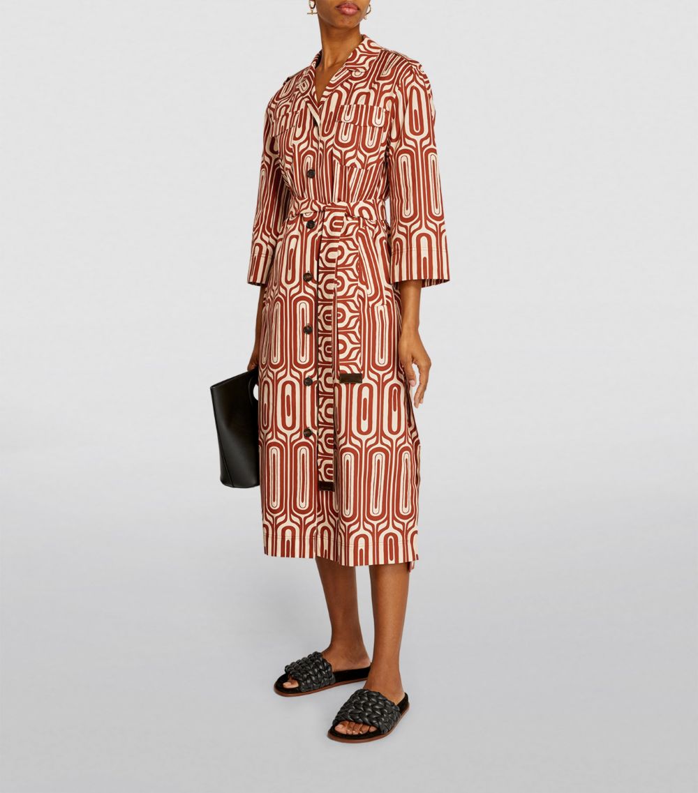 Max Mara Max Mara Cotton Printed Shirt Dress