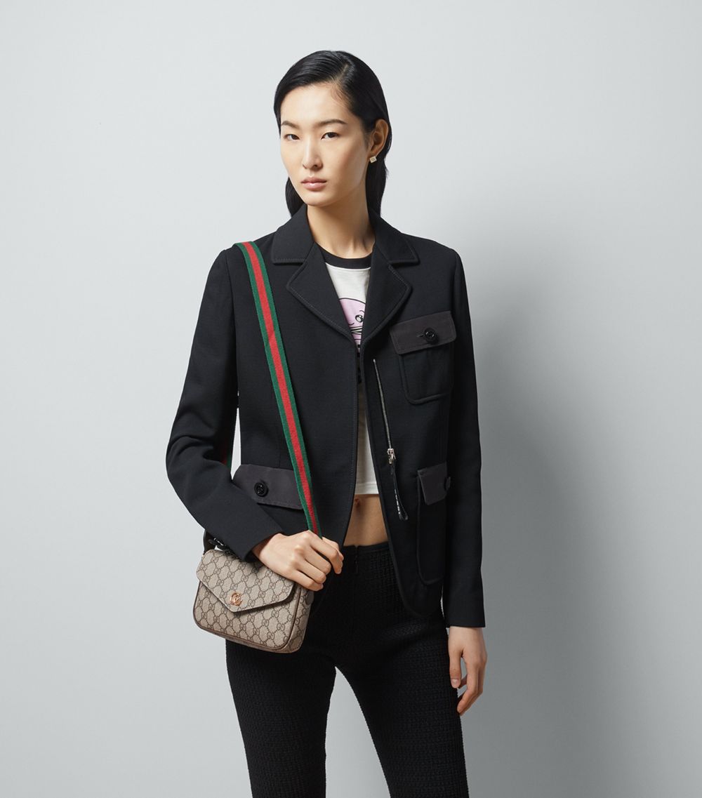 Gucci Gucci Canvas Ophidia Gg Shoulder Bag