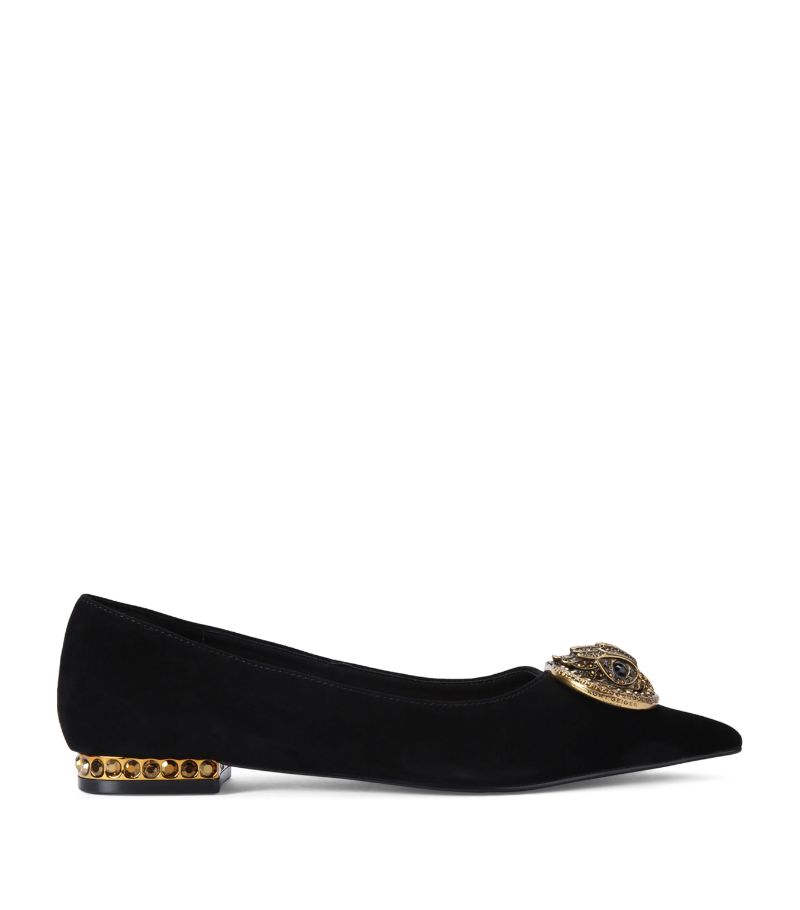 Kurt Geiger London Kurt Geiger London Suede Chelsea Pointed Ballet Flats