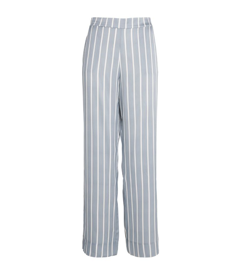 Asceno Asceno Silk Striped London Pyjama Bottoms