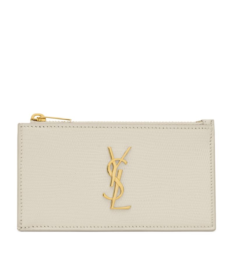 Saint Laurent Saint Laurent Monogram Zip-Up Card Holder